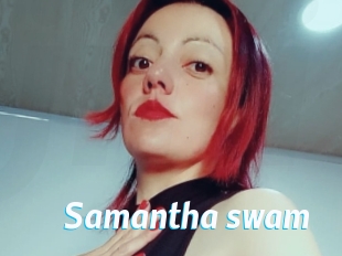 Samantha_swam